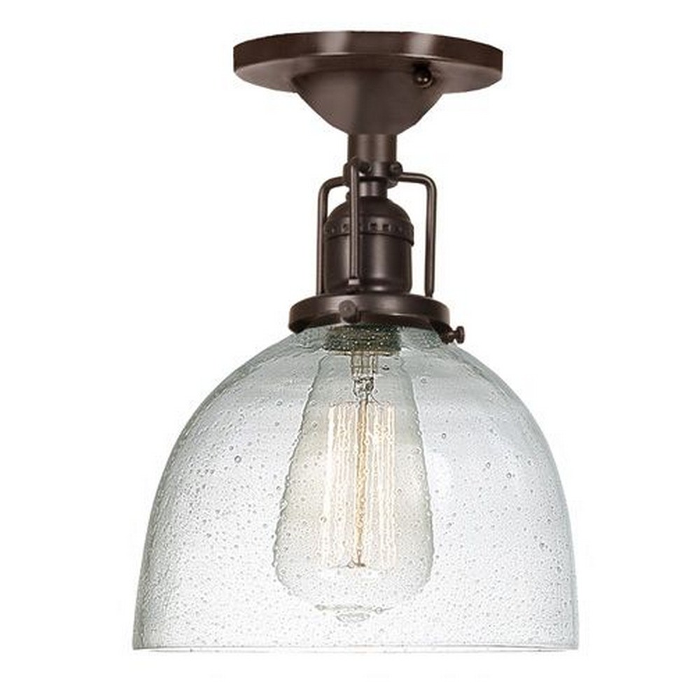 JVI Designs-1202-08 S5-CB-Union Square - One Light 9.75 Inch Flush Mount   Union Square - One Light 9.75 Inch Flush Mount